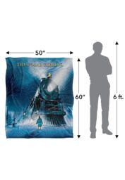 Warner Brothers Polar Express Silky Touch Super Soft Throw Blanket 152x127cm in White - Size: 152x127 cm - thumbnail 3