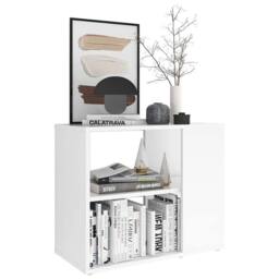 Berkfield Home Side Cabinet White 60x30x50 cm Engineered Wood - Size: 60 x 30 x 50 cm - thumbnail 3