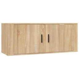 Berkfield Home 3 Piece TV Cabinet Set Sonoma Oak Engineered Wood in Brown - thumbnail 4