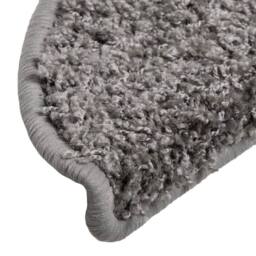 Berkfield Home Stair Mats 10 pcs 56x17x3 cm Grey - Size: Medium - thumbnail 6