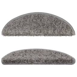 Berkfield Home Stair Mats 10 pcs 56x17x3 cm Grey - Size: Medium - thumbnail 4