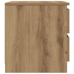 Berkfield Home Timeless Bedside Cabinet Artisan Oak 50x40x43.5 cm Engineered Wood in Brown - thumbnail 6