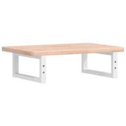 Berkfield Home Elegant Basin Shelf Wall Mounted Steel & Solid Wood Oak in Light Oak - thumbnail 6
