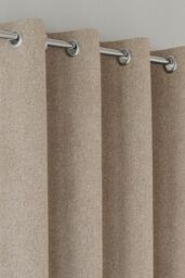 Enhanced Living 100% Blackout Curtains - Thermal/Energy Saving Linen Look Pair with Eyelets For Living Room & Bedrooms - thumbnail 2