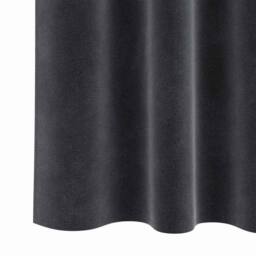 Berkfield Home Blackout Curtains with Top Tape 2 pcs Dark Grey Velvet - thumbnail 7