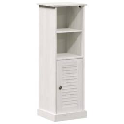 Berkfield Home Bathroom Cabinet with Storage White Solid pine wood - thumbnail 1