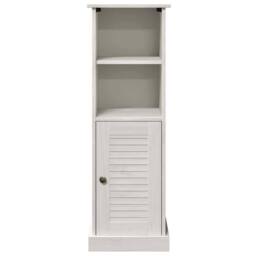 Berkfield Home Bathroom Cabinet with Storage White Solid pine wood - thumbnail 6
