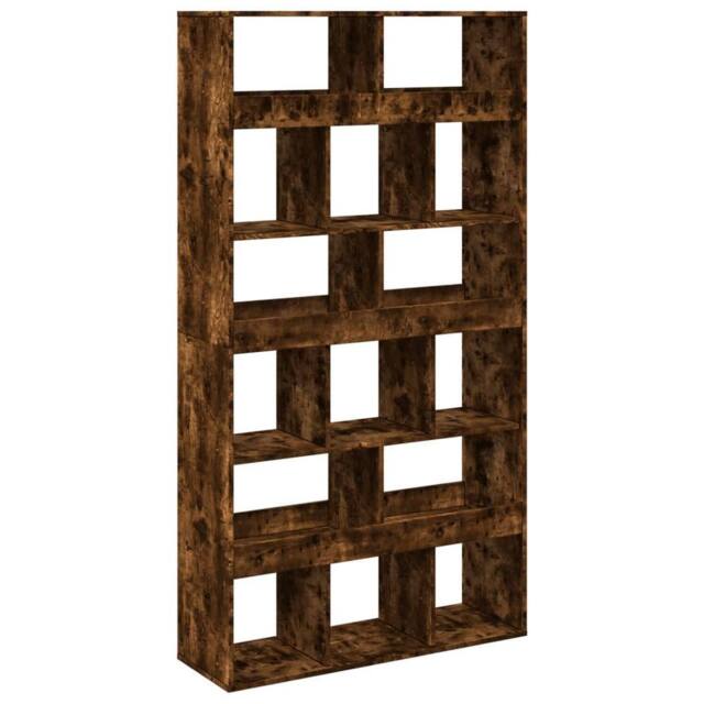 Berkfield Home Bookcase Smoked Oak 100x33x187.5 cm Engineered Wood in Brown - image 1