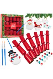 kreativekraft Men's Paint Your Own Christmas Ornament Crackers Pack Of 6 - thumbnail 1