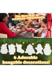 kreativekraft Men's Paint Your Own Christmas Ornament Crackers Pack Of 6 - thumbnail 2