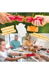 kreativekraft Men's Paint Your Own Christmas Ornament Crackers Pack Of 6 - thumbnail 3