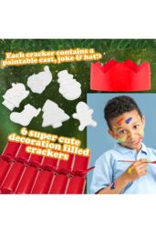 kreativekraft Men's Paint Your Own Christmas Ornament Crackers Pack Of 6 - thumbnail 4