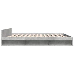 Berkfield Home Bed Frame with Drawers without Mattress Concrete Grey 180x200 cm Super King - thumbnail 5