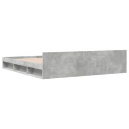 Berkfield Home Bed Frame with Drawers without Mattress Concrete Grey 180x200 cm Super King - thumbnail 6