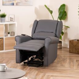 Artemis Home Corcoran Electric Riser Recliner with Massage & Heat in Grey - thumbnail 4