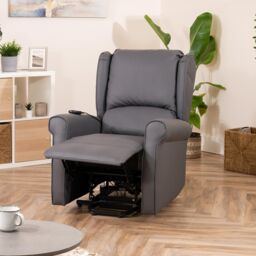 Artemis Home Corcoran Electric Riser Recliner with Massage & Heat in Grey - thumbnail 3