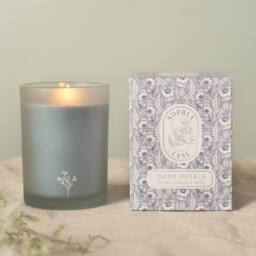 Sophia Lane Dune Petals Floral Candle - 250g in Light Blue - thumbnail 1