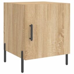 Berkfield Home Bedside Cabinets 2 pcs Sonoma Oak 40x40x50 cm Engineered Wood in Brown - Size: 40 x 40 x 50 cm - thumbnail 5