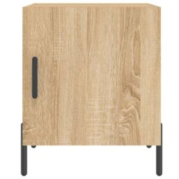 Berkfield Home Bedside Cabinets 2 pcs Sonoma Oak 40x40x50 cm Engineered Wood in Brown - Size: 40 x 40 x 50 cm - thumbnail 6