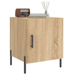 Berkfield Home Bedside Cabinets 2 pcs Sonoma Oak 40x40x50 cm Engineered Wood in Brown - Size: 40 x 40 x 50 cm - thumbnail 4
