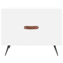 Berkfield Home Coffee Table White 50x50x40 cm Engineered Wood - Size: 50 x 50 x 40 cm - thumbnail 5