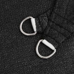 Berkfield Home Sunshade Sail 160 g/m¬≤ Black 2x3.5 m HDPE - thumbnail 5