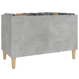 Berkfield Home Record Cabinet Concrete Grey 74.5x38x48 cm Engineered Wood - thumbnail 4