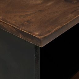 Berkfield Home TV Cabinet - 80x33.5x46 cm, Crafted from Solid Wood & Engineered Wood in Brown - Size: 80x33.5x46 cm - thumbnail 6