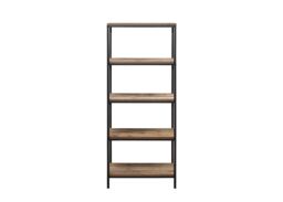 Birlea Industrial Shelving Unit Urban Chic Bookcase Shelves Wood Metal in Brown - thumbnail 5