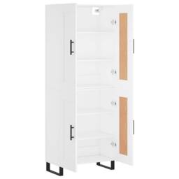Berkfield Home Highboard White 69.5x34x180 cm Engineered Wood - thumbnail 4