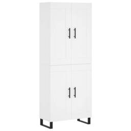 Berkfield Home Highboard White 69.5x34x180 cm Engineered Wood - thumbnail 2