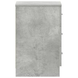 Berkfield Home Elegant Bedside Cabinet Concrete Grey 38x35x56 cm Engineered Wood - Size: 38 x 35 x 56 cm - thumbnail 7