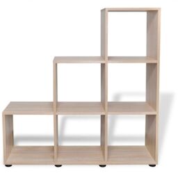 Berkfield Home Staircase Bookcase/Display Shelf 107 cm Oak in Brown - thumbnail 3
