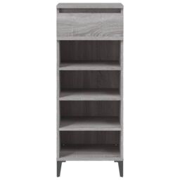 Berkfield Home Shoe Rack Grey Sonoma 40x36x105 cm Engineered Wood - Size: 40 x 36 x 105 cm - thumbnail 6