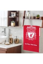 Liverpool F.C. Team Colour Towel Crest Cotton Quick Dry Beach Bath Towel 137x69cm in Red - thumbnail 5