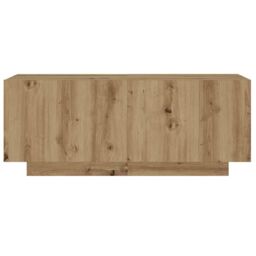 Berkfield Home Bedside Cabinet Artisan Oak 100x35x40 cm Engineered Wood in Brown - Size: 100 x 35 x 40 cm - thumbnail 4