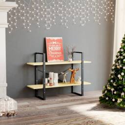 Berkfield Home 2-Tier Book Cabinet 100x30x70 cm Solid Pine Wood in Brown - Size: 100 x 30 x 70 cm - thumbnail 3