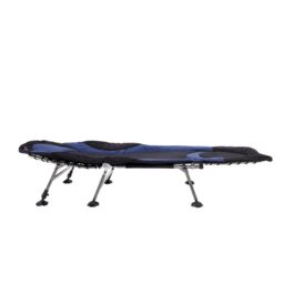 Charles Bentley ODYSSEY Premium Folding Camp Bed Sturdy Portable Lounger Chair in Black - thumbnail 3
