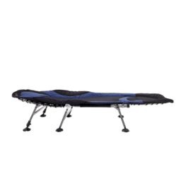 Charles Bentley ODYSSEY Premium Folding Camp Bed Sturdy Portable Lounger Chair in Black - thumbnail 4