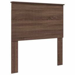 Berkfield Home Bed Frame with Headboard Brown Oak 90 x 190 cm Solid Pine Wood - thumbnail 5