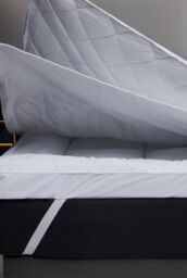 Ezysleep 4 Inch Extra Thick Heated Mattress Topper in White - Size: Single - thumbnail 3