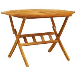 Berkfield Home Beautiful 5 Piece Folding Garden Dining Set Solid Wood Acacia in Brown - thumbnail 1