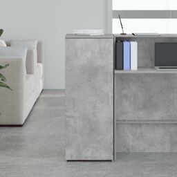 Berkfield Home Storage Cabinet Concrete Grey 40x45x103.5 cm Engineered Wood - thumbnail 3