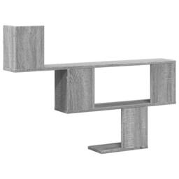 Berkfield Home Wall Shelf Grey Sonoma 100x15x70 cm Engineered Wood - Size: 100 x 15 x 70 cm - thumbnail 6