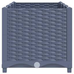 Berkfield Home Raised Bed 120x40x38 cm Polypropylene in Grey - Size: 120 x 40 x 38 cm - thumbnail 4