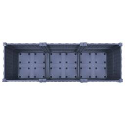 Berkfield Home Raised Bed 120x40x38 cm Polypropylene in Grey - Size: 120 x 40 x 38 cm - thumbnail 5
