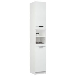 Berkfield Home Bathroom Cabinet White 32x34x188.5 cm Engineered Wood - thumbnail 5