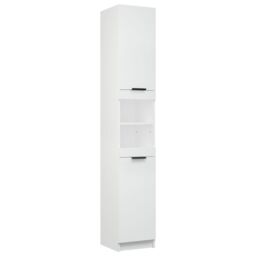 Berkfield Home Bathroom Cabinet White 32x34x188.5 cm Engineered Wood - thumbnail 2