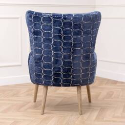 Voyage Maison Oswald Velvet Chair in Blue - thumbnail 9