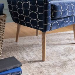 Voyage Maison Oswald Velvet Chair in Blue - thumbnail 3